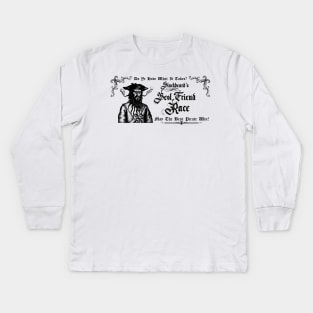 Blackbeard's Best Friend Race - Black Kids Long Sleeve T-Shirt